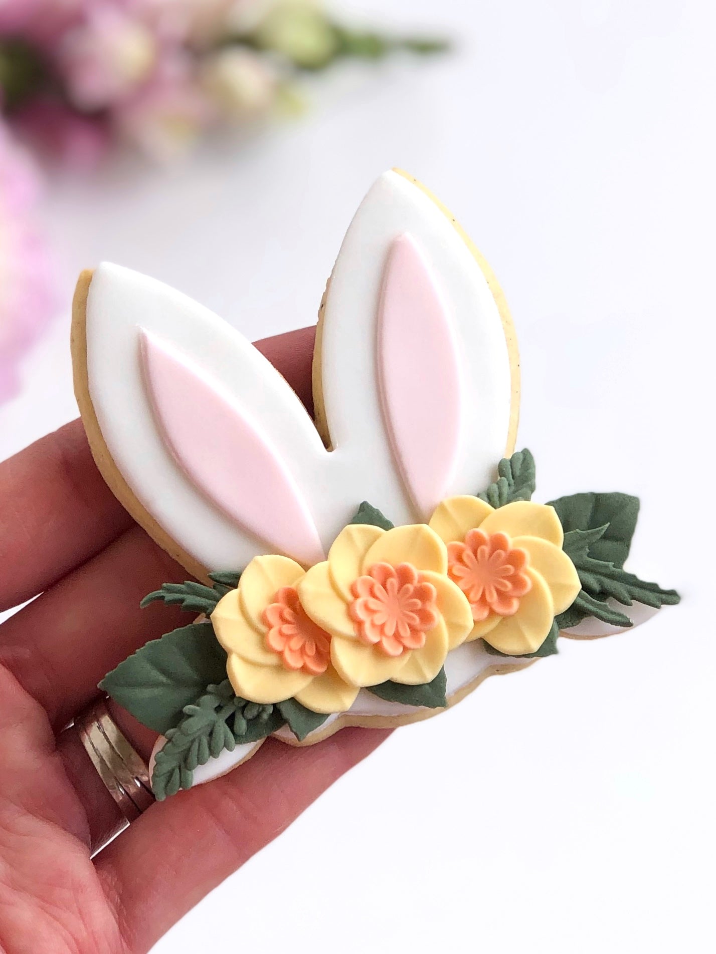 Bunny Ears Cookie Cutter 80mm x 80mm