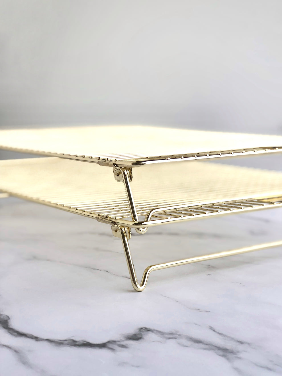 Gold Cooling Rack | Stackable | Foldable Legs – Little Bikkie Sugarcraft